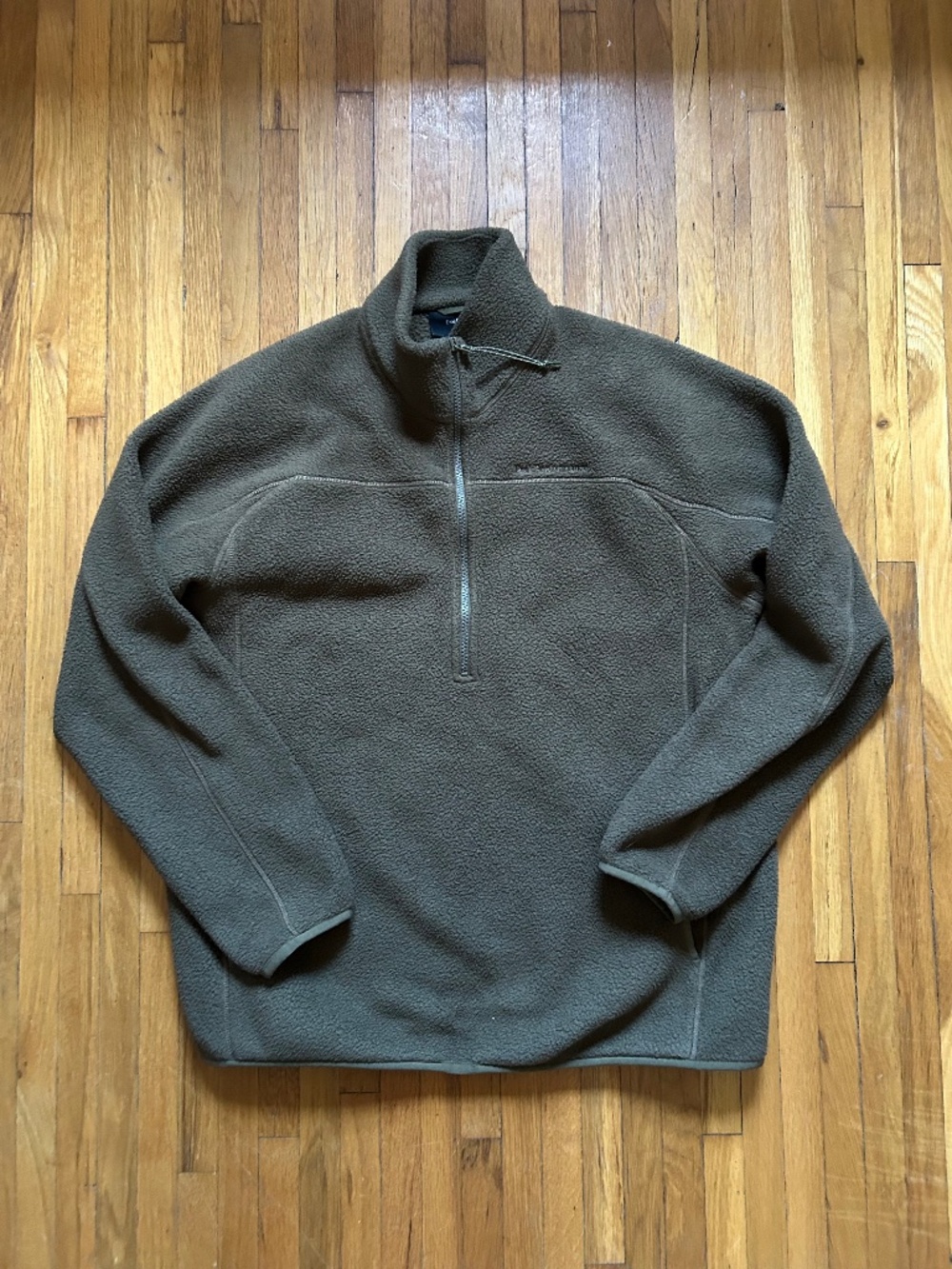 Peak Performance Sherpa Half Zip Fleece Jacket L Brown